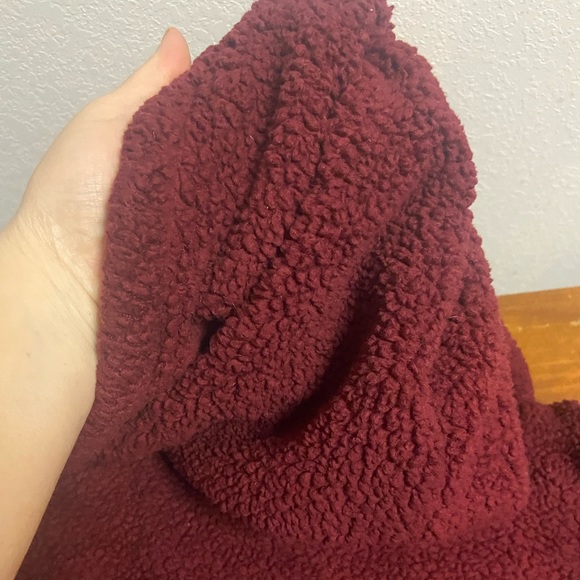 Fleece Hooded Cardigan-style Jacket - Picture 4 of 5